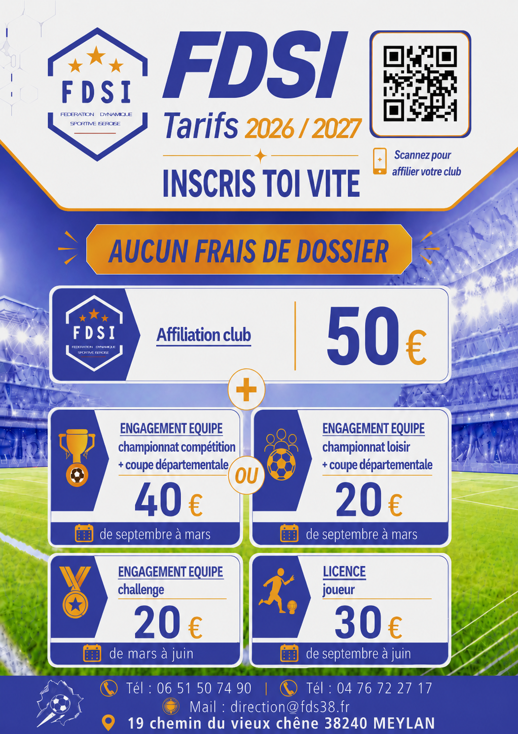 Tarifs FDSI